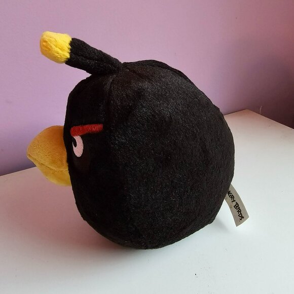 Angry Birds Black Bomb Character 8" Plush Toy No Sound 2010 Commonwealth - Picture 6 of 8